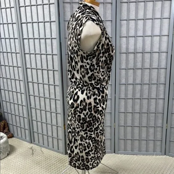 Femme Chic Leopard Print Dress, Size Medium - Picture 2 of 8